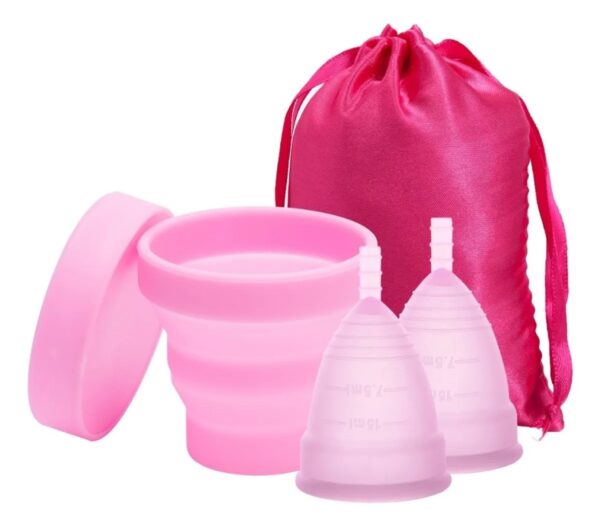 Coletor Menstrual Reutilizável Copinho Mestruação Silicone Inciclo - Imagem 2