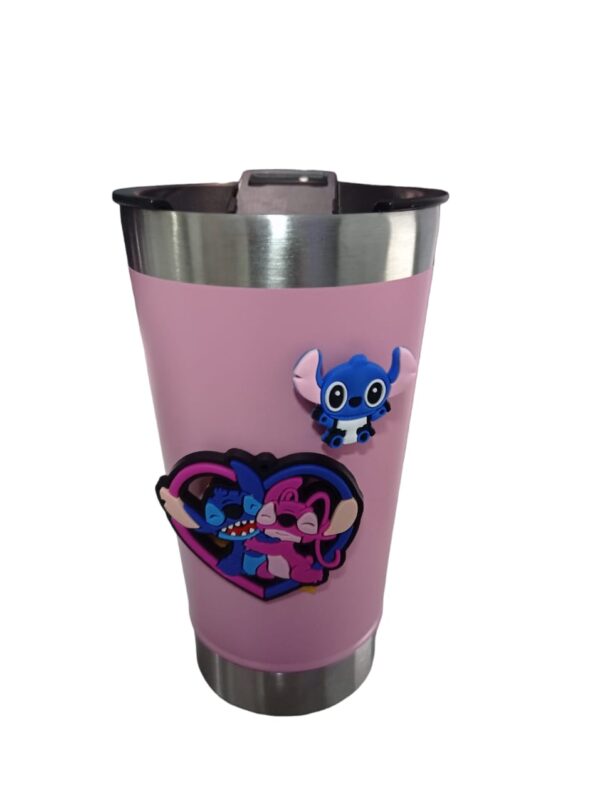 Lilo Stitch Copo Personalizado Inox Termico Aço 493ml - Imagem 5