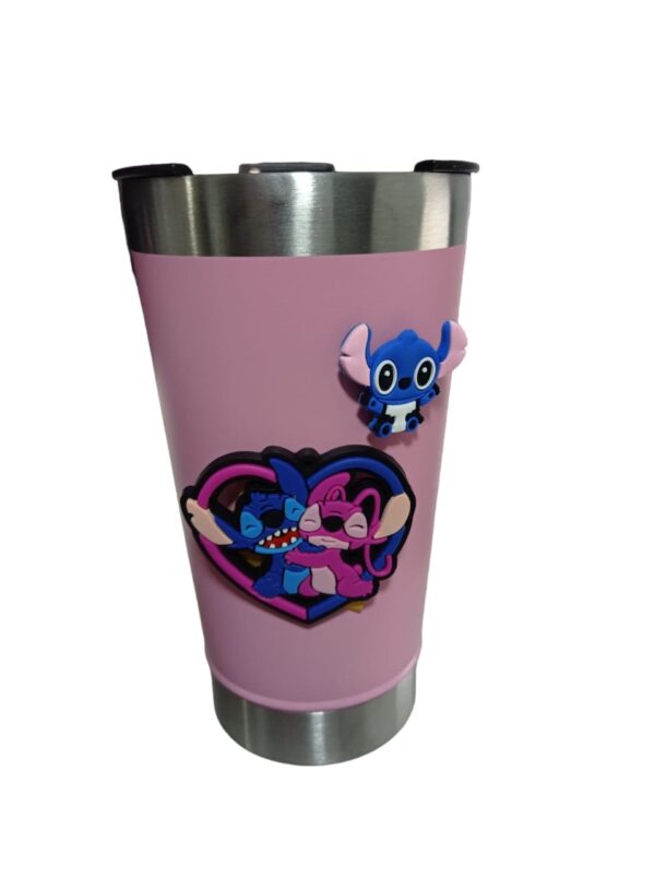 Lilo Stitch Copo Personalizado Inox Termico Aço 493ml - Imagem 4