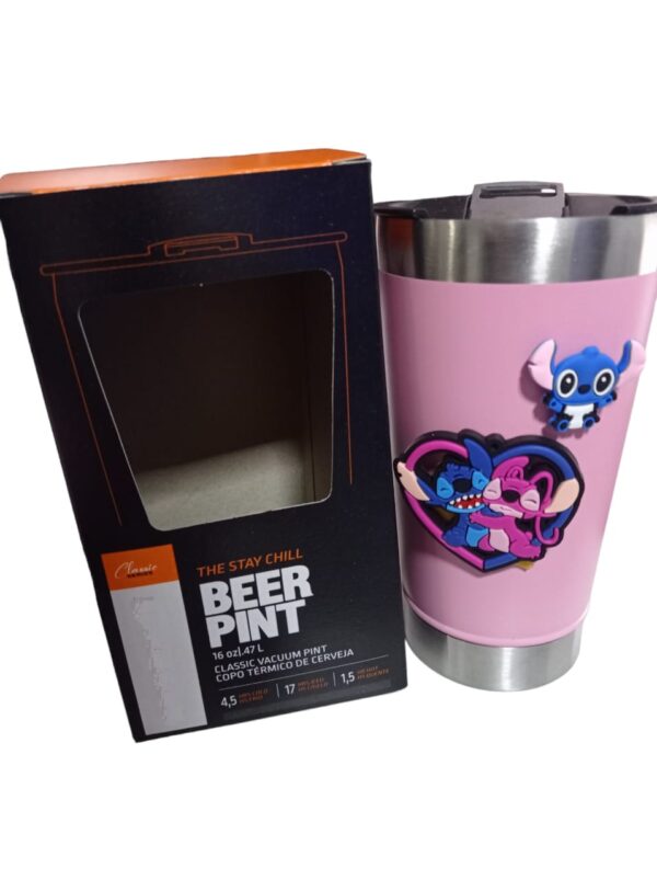 Lilo Stitch Copo Personalizado Inox Termico Aço 493ml - Imagem 9